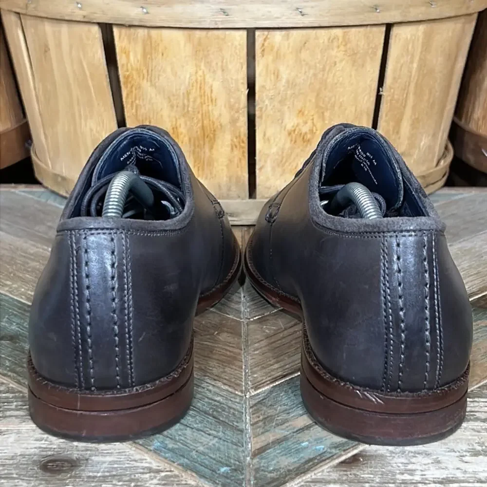 Cole Haan Warner Grand Postman Burnished Gray Leather Oxfords Shoes Mens 9.5